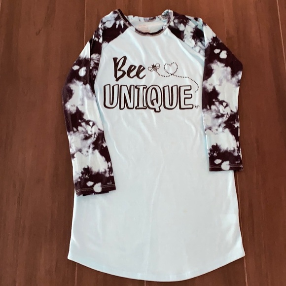 Justice Bee Unique Long Sleeve Tie Dye Nightgown - Picture 1 of 6